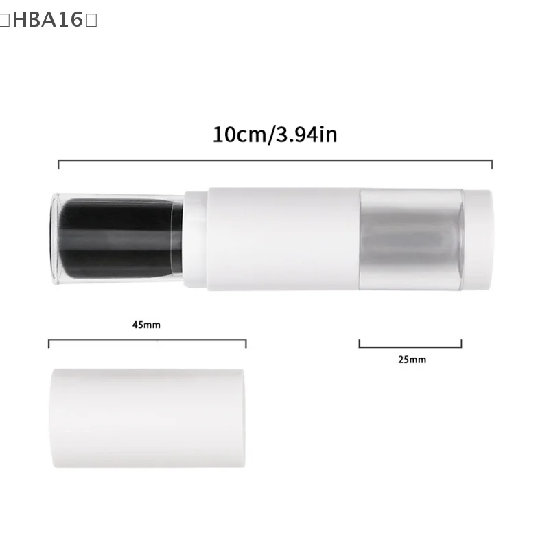 〔HBA16〕2 in 1 Foundation Brush Makeup Brush Empty Travel Blush with Refillable Loose Powder Bottle Makeup Beauty Tools