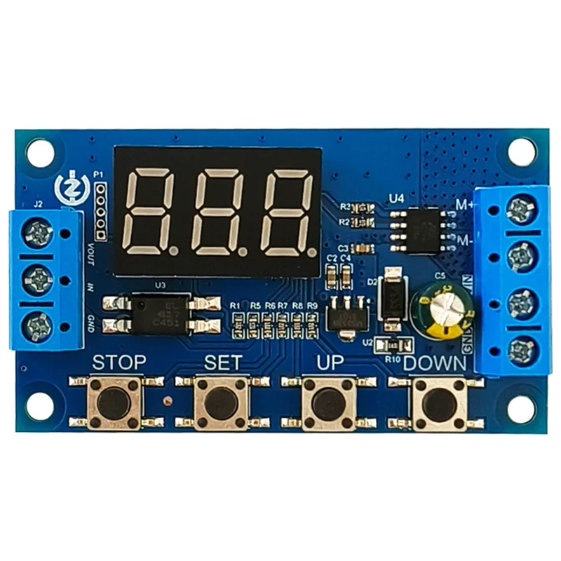 【รายการขายดี】DC 3.3V-15V มอเตอร์ไปข้างหน้าและย้อนกลับ Controller รอบอัตโนมัติ Timing Delay Module สัญญาณ Trigger Brushed M