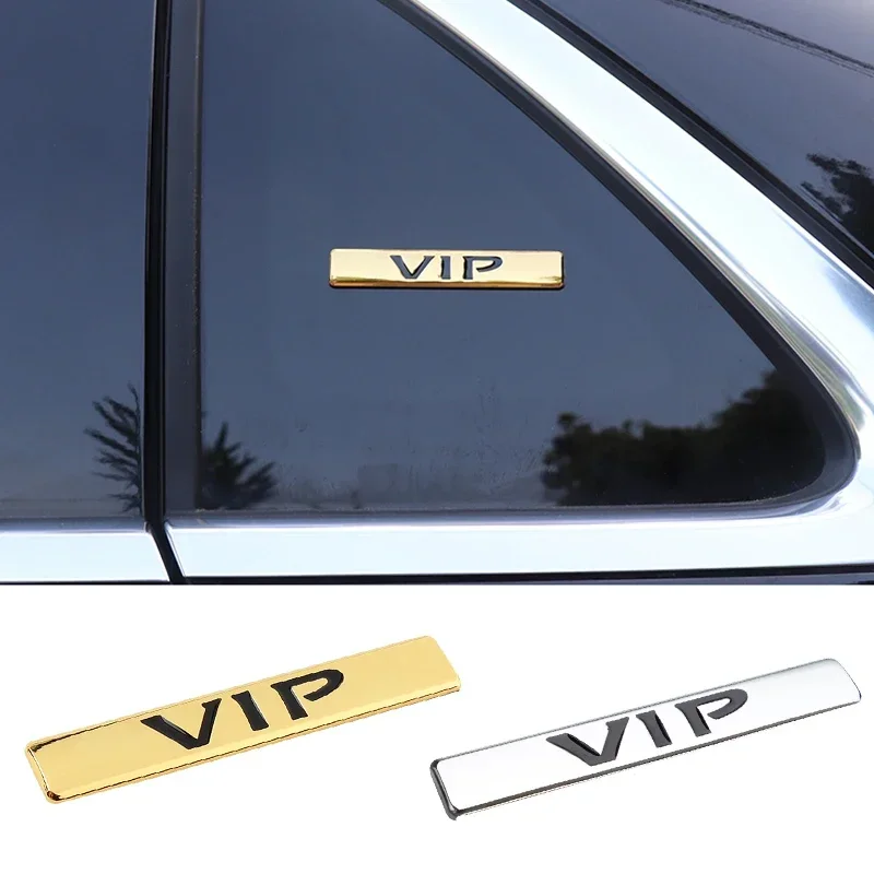 VIP Logo Car Fender Side Emblem Sticker Auto Body Badge Decal for Honda Peugeot Jaguar KIA Subaru Buick Mazda Chevrolet Nissan