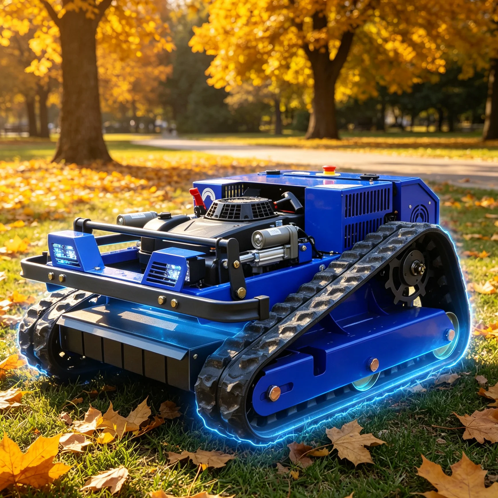 Customized Remote Control Lawn Mower, remote safe mower for cross-sea bridge slope hard-to-reach grass trimming