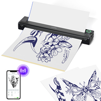 PeriPage P90 Thermal Tattoo Stencil Printer, Wireless Tattoo Machine with 5pcs Free Transfer Paper - Compatible with Phone & PC