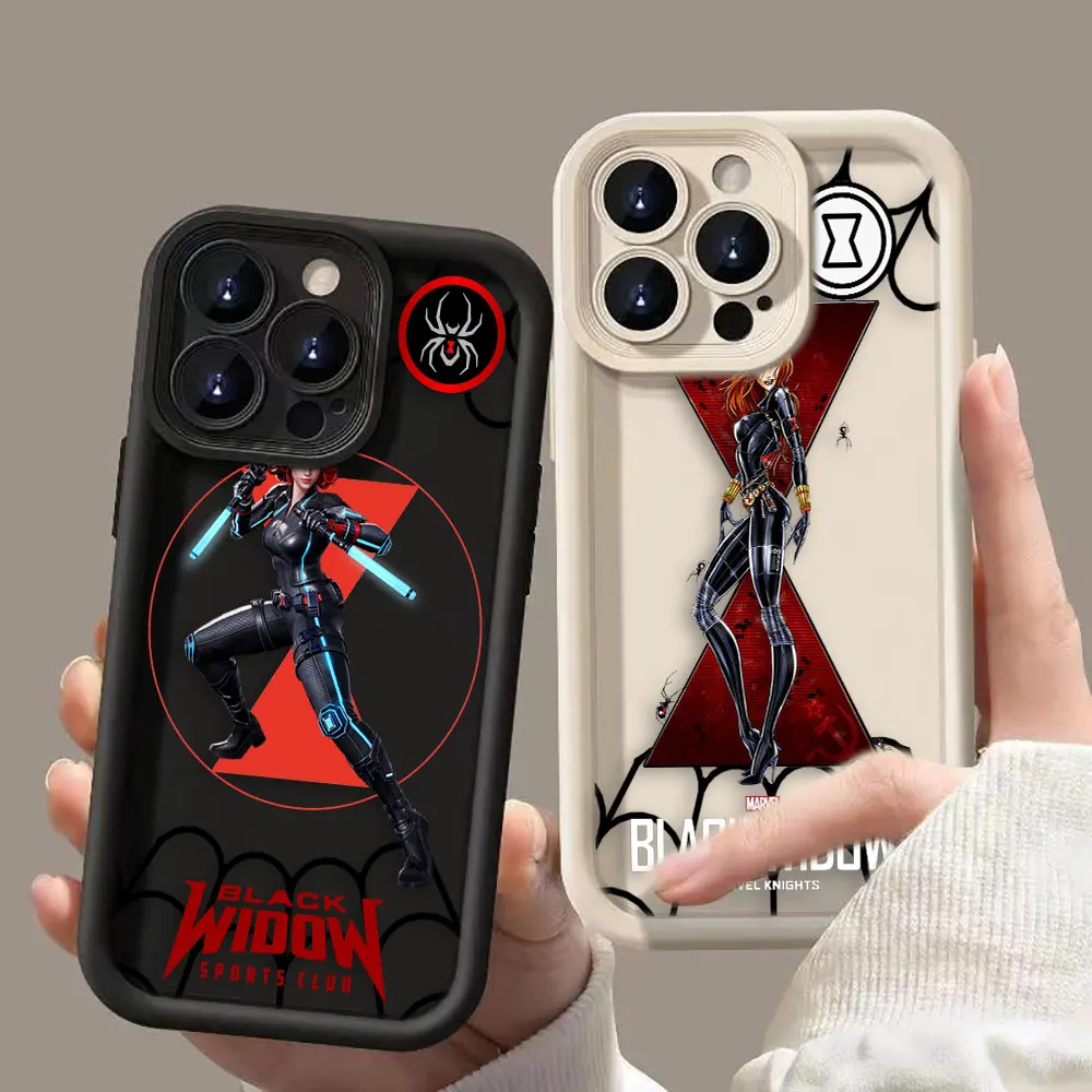 Marvel Girl Black Widow Case For OPPO A31 A38 A52 A53 A53S A54 A55 A57 A58 A72 A74 A76 A78 A92 A93 A94 A96 A98 A17 2020 5G Case