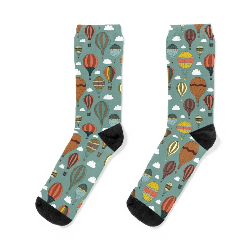

Vintage Hot Air Balloons Socks halloween Crossfit Luxury Woman Socks Men's