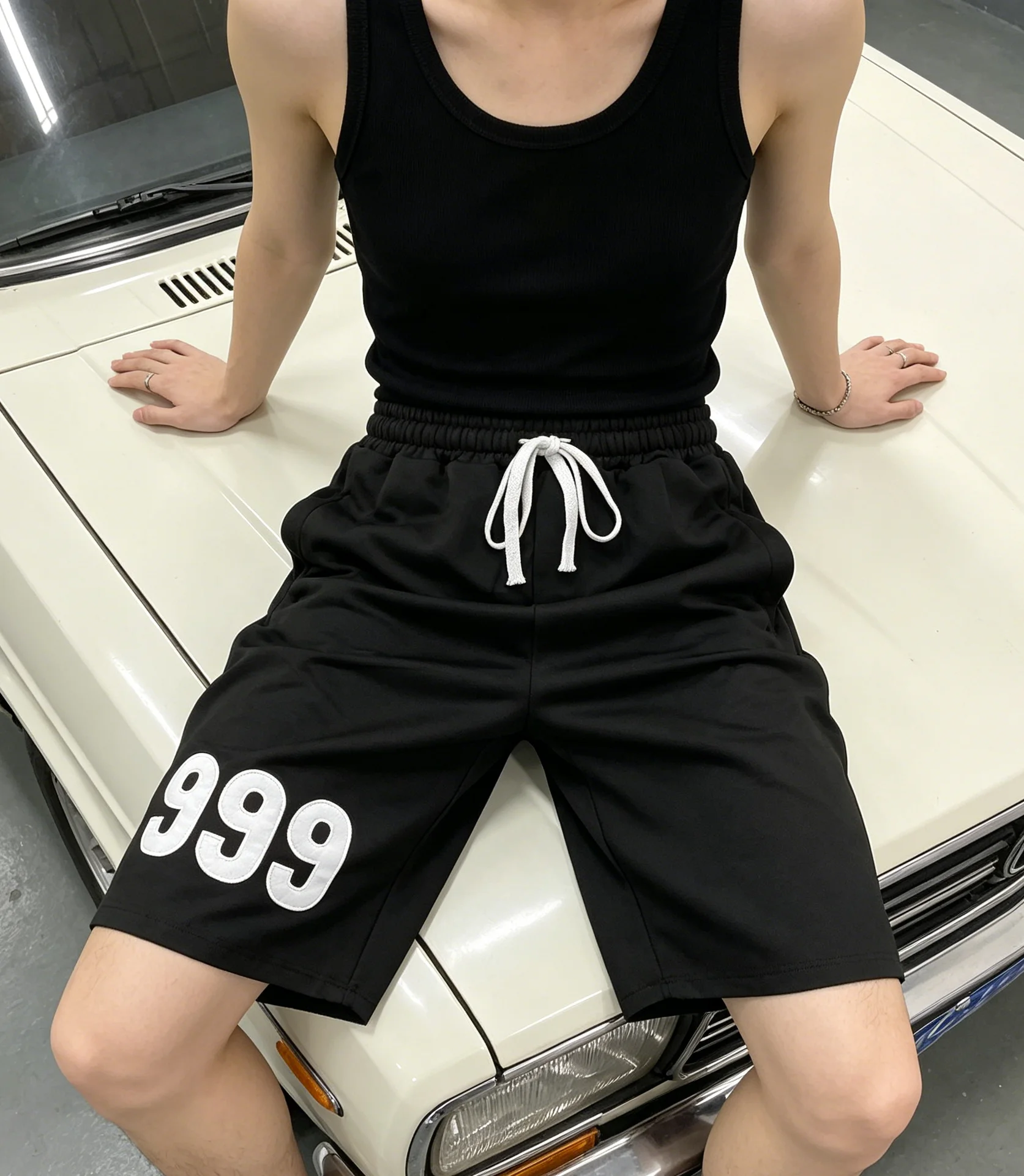 Summer New American Style High Street Trendy Loose Casual Running Shorts Sweatpants Sports Pants