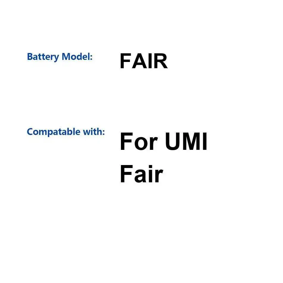 

Легкий аккумулятор для мобильного телефона Umidigi Umi Fair 2000 мАч