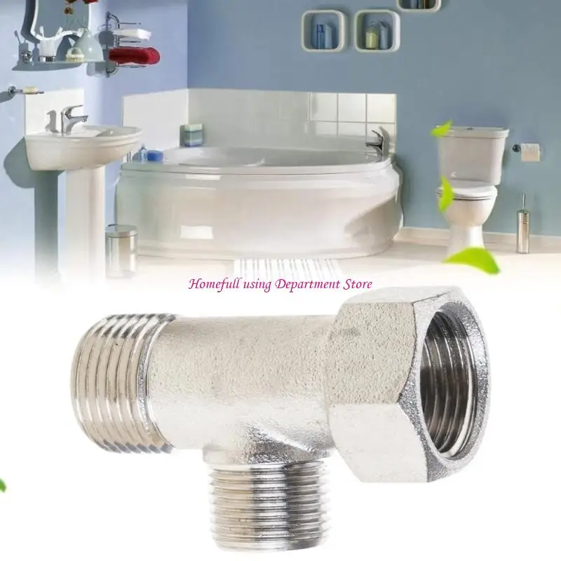 

Leakproof Toilet Hose Pipr Connectors Thread Sturdy Brass Materials Bidets Showers Faucet Splitters Installation