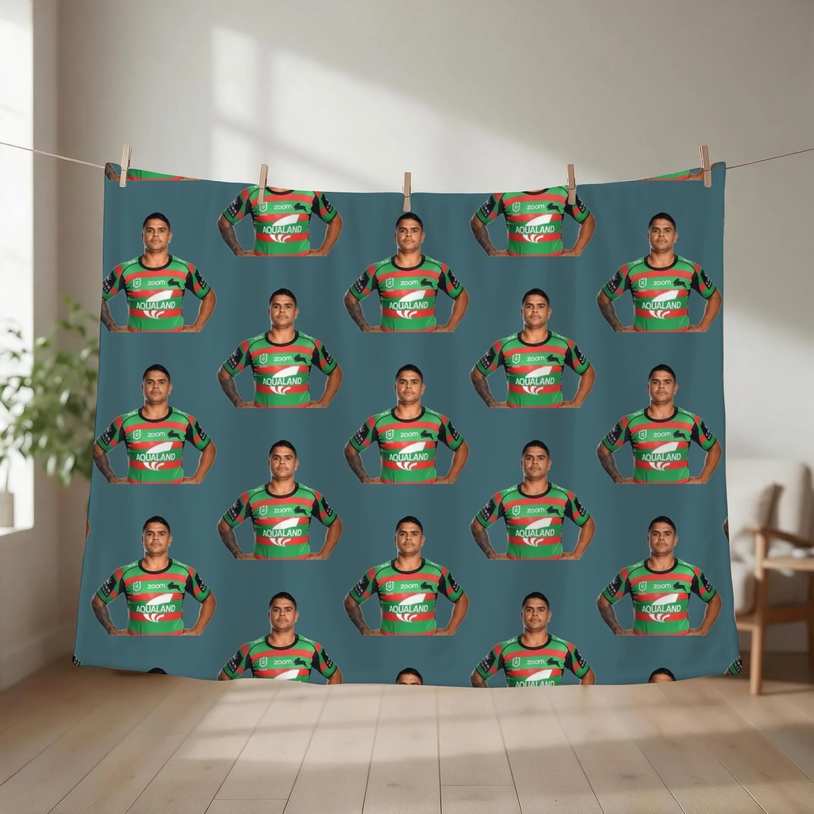 Latrell Mitchell Throw Blanket couch cozy soft plush fuzzy picnic outdoor blanket