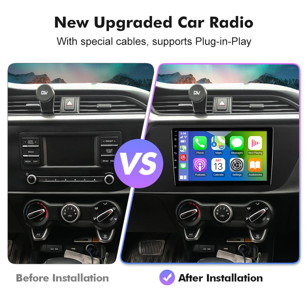 EBILAEN Android 13 Car Radio  For Kia Rio 4 IV FB 2020-2021Multimedia MP3 Player GPS RDS Navigation Carplay Autoradio 4G FM WIFI