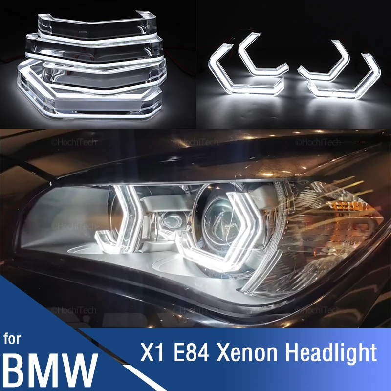 

for BMW X1 X 1 E84 2009-2015 Xenon Headlight Car Accessories LED Crystal M4 Iconic Style Angel Eyes Light