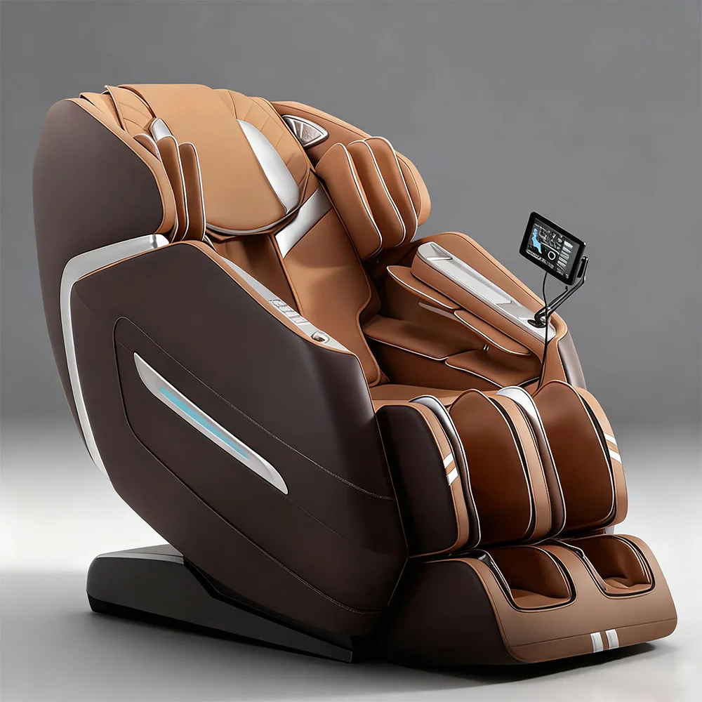 

GUOHENG 4D Massage Chair For Big & Tall People Full Body Massage AI Voice Control Auto Footrest Extension