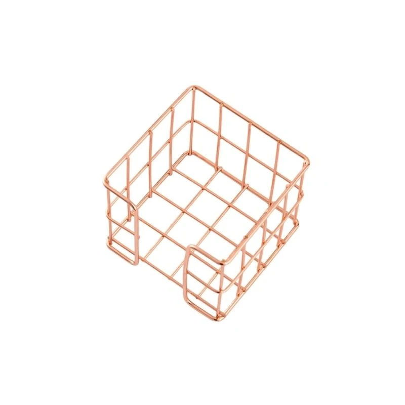 Y2GD Memorando Padrista Metal Mesh NOTA Caixa armazenamento Memorando Block Block Block Telder Desktop Blocos da caixa o