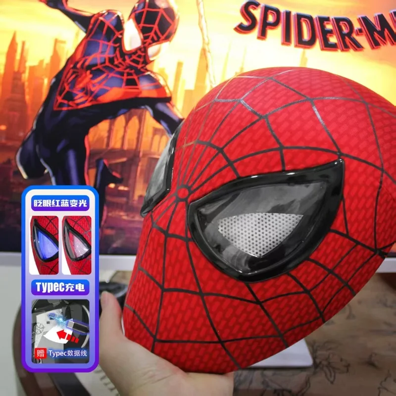 Image of Trendiges Spielzeug Spider-Man 2 Garfield Version Peter Parker Handgefertigte Maske 1:1 Filmgenaue Replik Coole Trendige Spielzeug-Überraschungsgeschenke