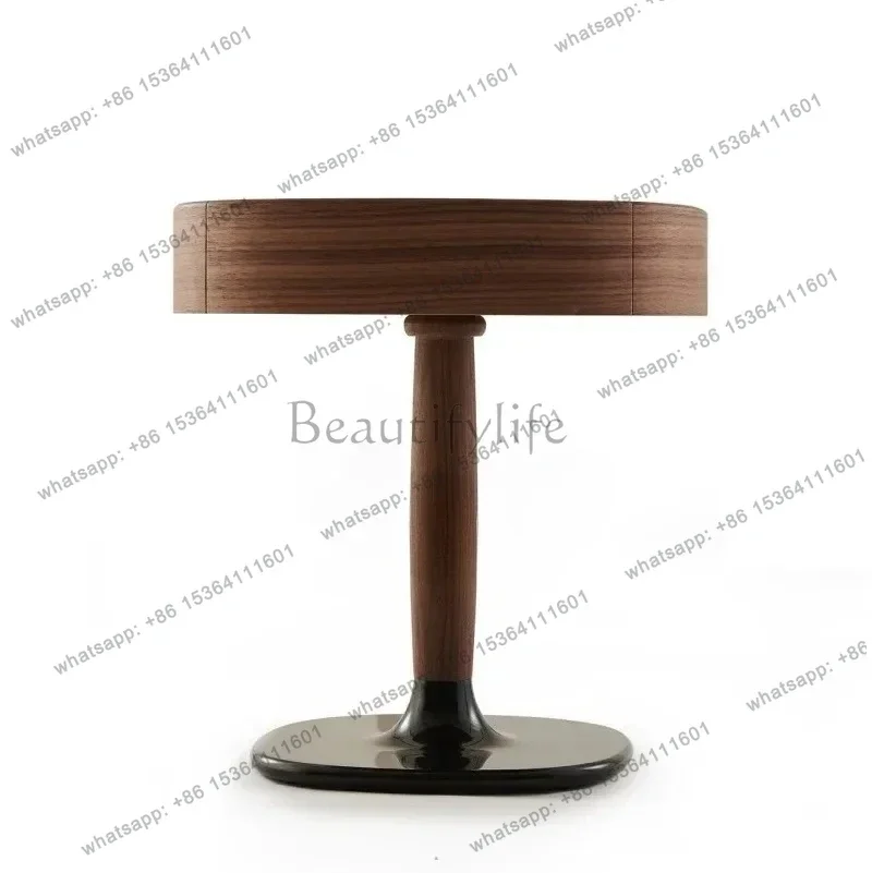 yj21 Furniture, bedside, lockers, minimalist, black walnut edge several small apartments
