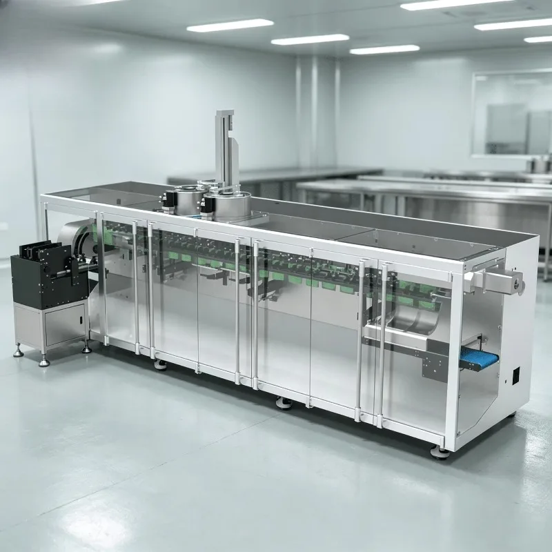High Efficiency Full Automatic Horizontal Wrapping Labeling Packaging Machine for Food Paper Plastic Bags Vacuum Customized