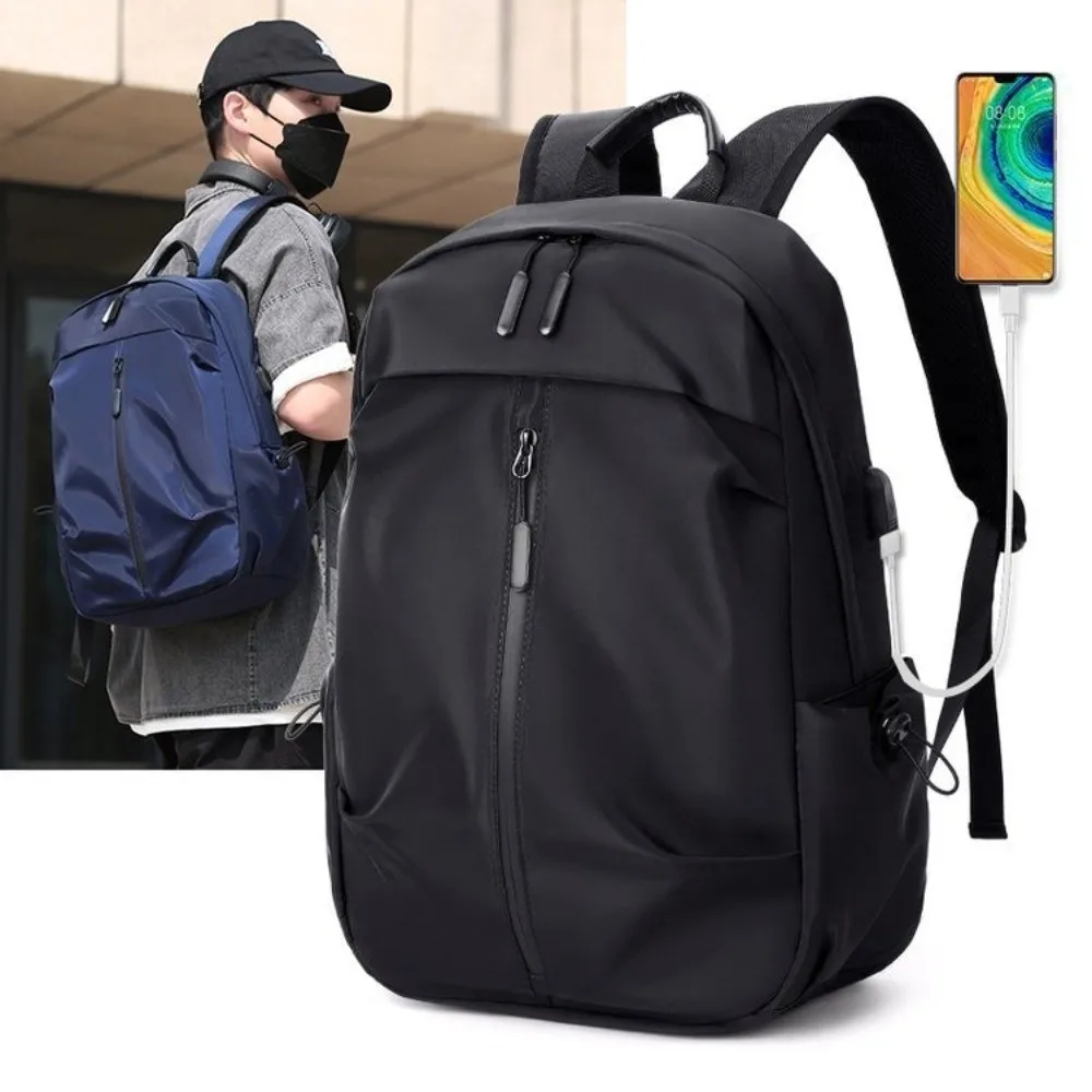 

Casual Oxford Cloth Men's Backpack Waterproof Large Capacity Students School Bag Multi-pockets All-match Laptop Backpack Sports