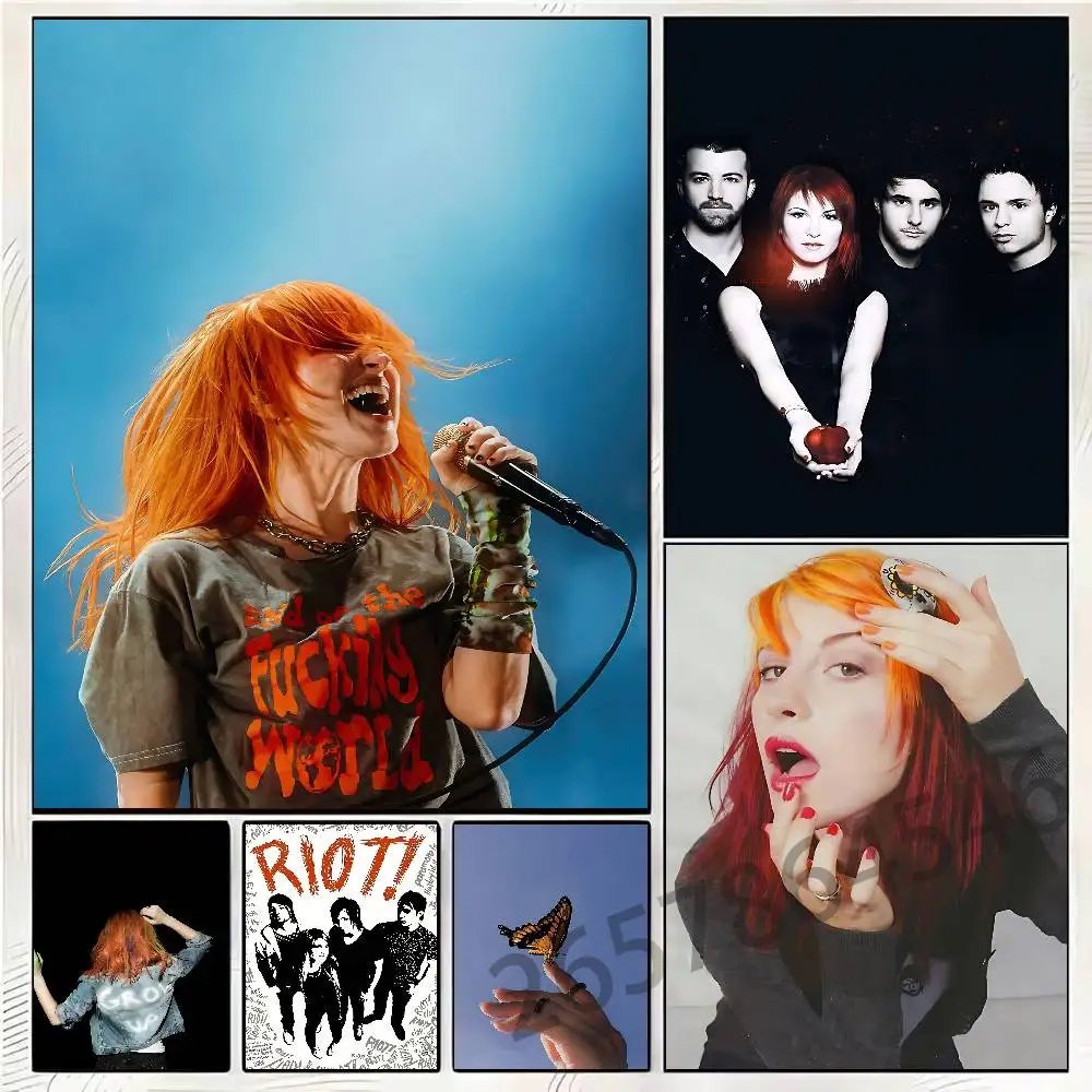 P-Paramore Poster Self-adhesive Art Waterproof Paper Sticker Coffee House Bar Room Wall Decor