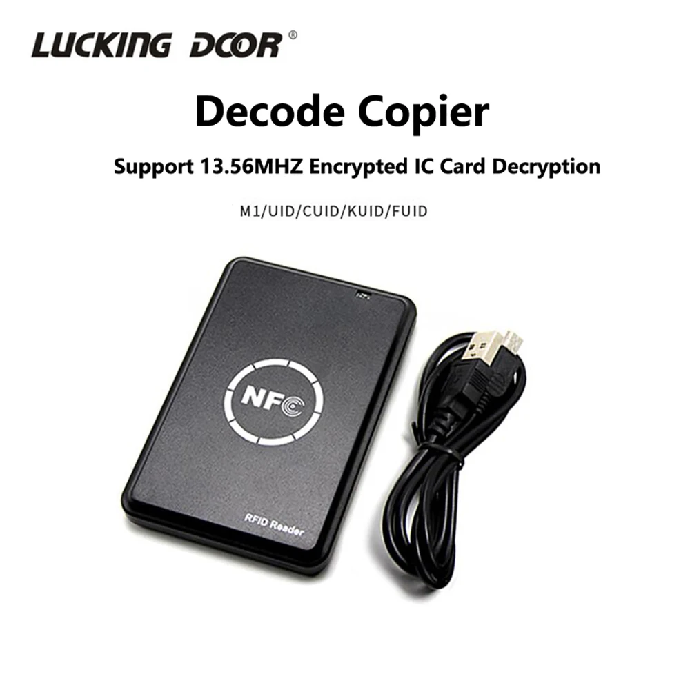 

RFID Copier Duplicator NFC Key Smart Card Reader Writer 13.56MHz Encrypted Programmer USB UID EM4305 Cards Tags