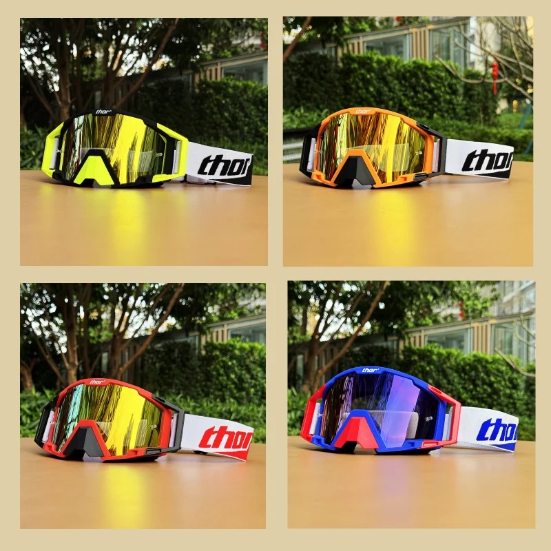 

Мотоциклетные очки для бездорожья. Мужские и женские очки для верховой езды. Ветрозащитные и пескозащитные съемные очки для шлема.