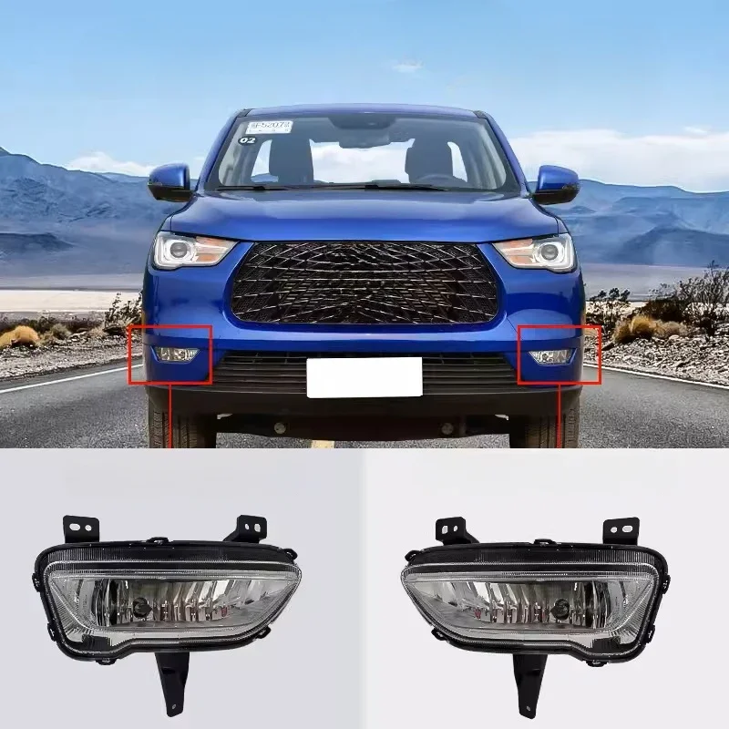 

For Great Wall POER Commercial/Passenger 2020-2021 modified LED front fog lamp assembly front bumper lamp Daytime running light