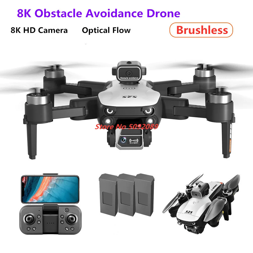 

Profesional 8K HD Camera Obstacle Avoidance Drone 8K 6K Aerial Photography Brushless Foldable Quadcopter Option Flow Position