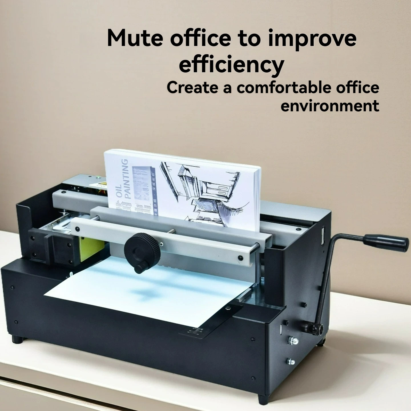 Desktop Hot Melt Glue Book Binder,WD-40B Glue Binding Machine for A4 Tender, Contract & Document,Perfect Binding Machine