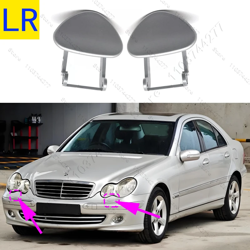 Für 2001–2007 Mercedes-Benz C230 C240 C280 C320 C350, C32 AMG (W203) Scheinwerferwaschdüsen-Abdeckkappe 2038800705 2038800805 – Detail 9