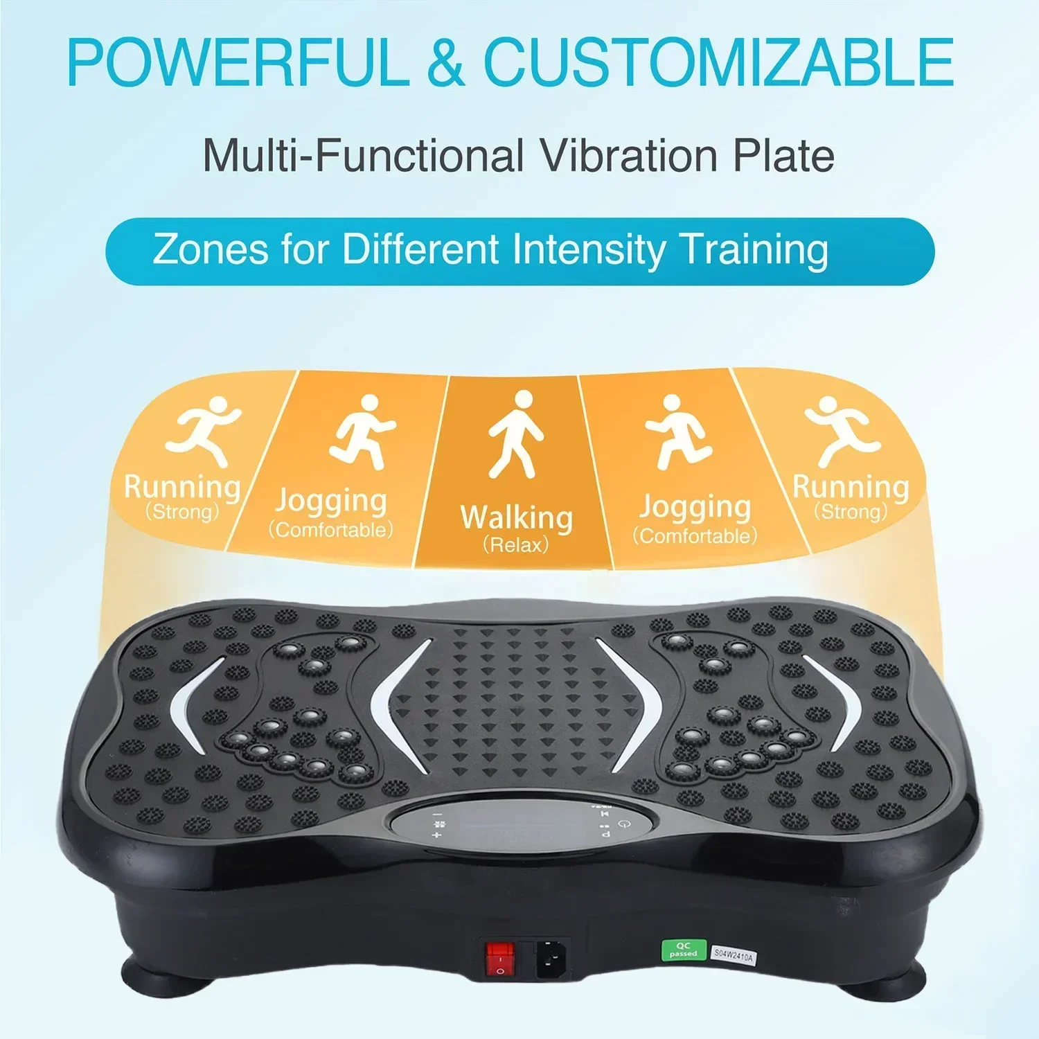 Whole Body Slimming Exercise Home Fitness Vibration Fitness Massager Vibration Platform with Bluetooth