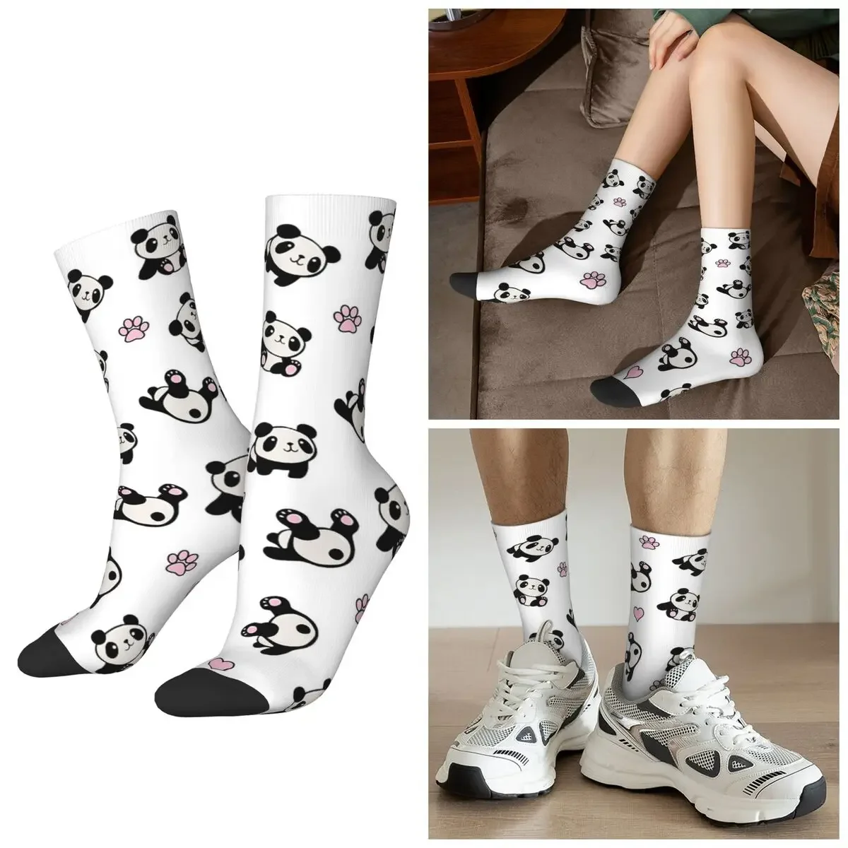 

All Seasons Panda Cute Animal Socks Harajuku Crew Socks Hip Hop Stockings for Men Women Valentine's Day Gifts