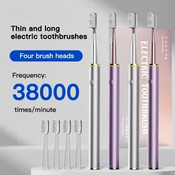 Electric Toothbrush Mental Thin Brush Body Specially for Women Pure Wisdom Beauty Soft DuPont Bristle