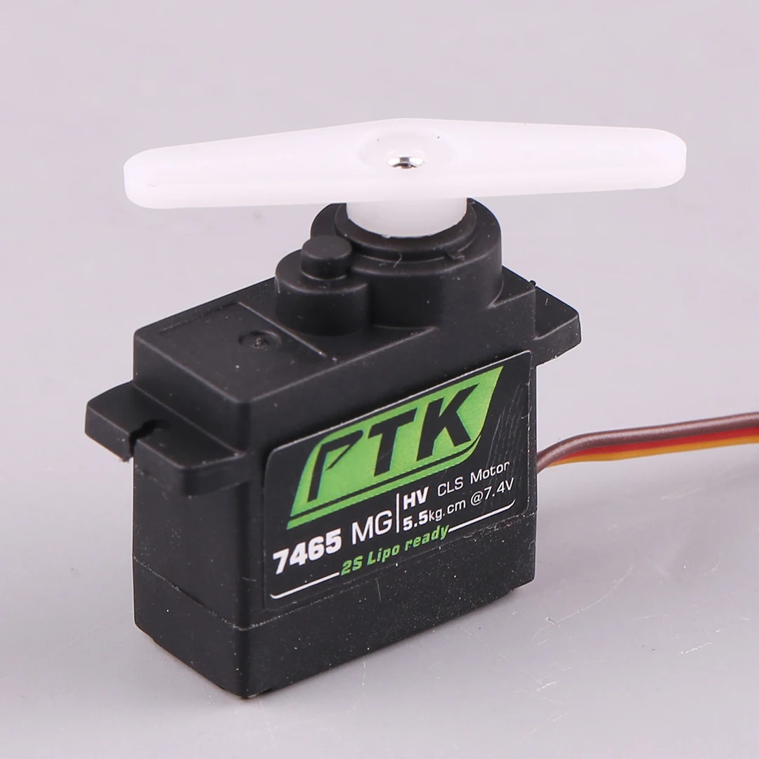 PTK 7462W MG 9g Micro Servo résistant à l'eau 4KG engrenage métallique haute tension pour hélicoptère RC avion à voilure fixe voiture Robot 180 °