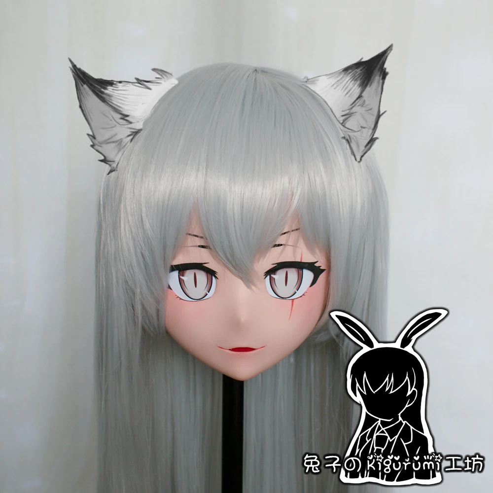 (RK417)Top Quality Handmade Female Resin Cosplay Japanese Role Play Kigurumi Mask Crossdresser Doll Transgender Mask
