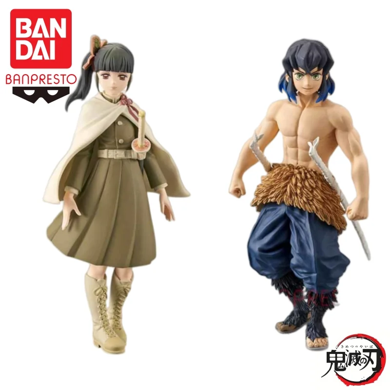 En Stock Bandai Original Banpresto Demon Slayer 8 Tsuyuri Kanao Hashibira Inosuke figura de acción modelo muñeca nueva en caja
