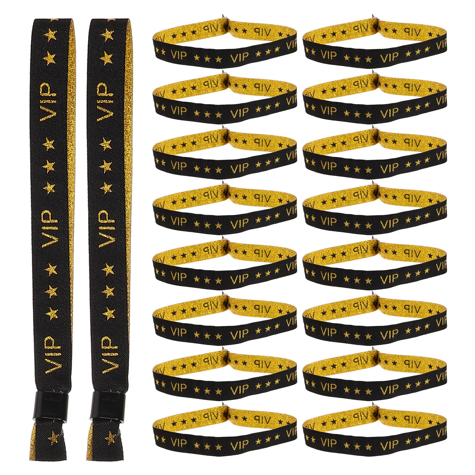 

50Pcs Identification Wristbands Polyester Cloth Vip Wristbands Event Bracelet Party Concert Festival Admission Bands
