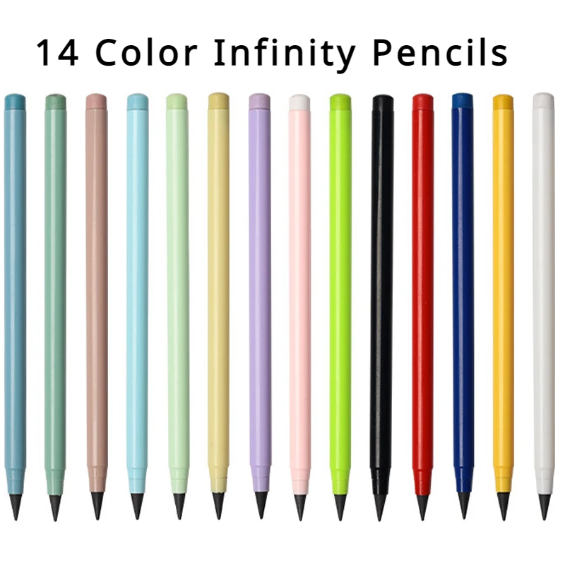 Infinity Pencil with Eraser Kawaii Unlimited Writing Eternal Pencils and Gifts Art Supplies Office School Stationery