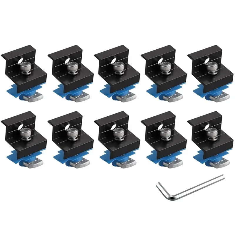 

Y42A-Solar Panel Mounting Kit- 10Pcs For Standard Unistrut End Clamps, 30Mm/35Mm Solar Panel Brackets