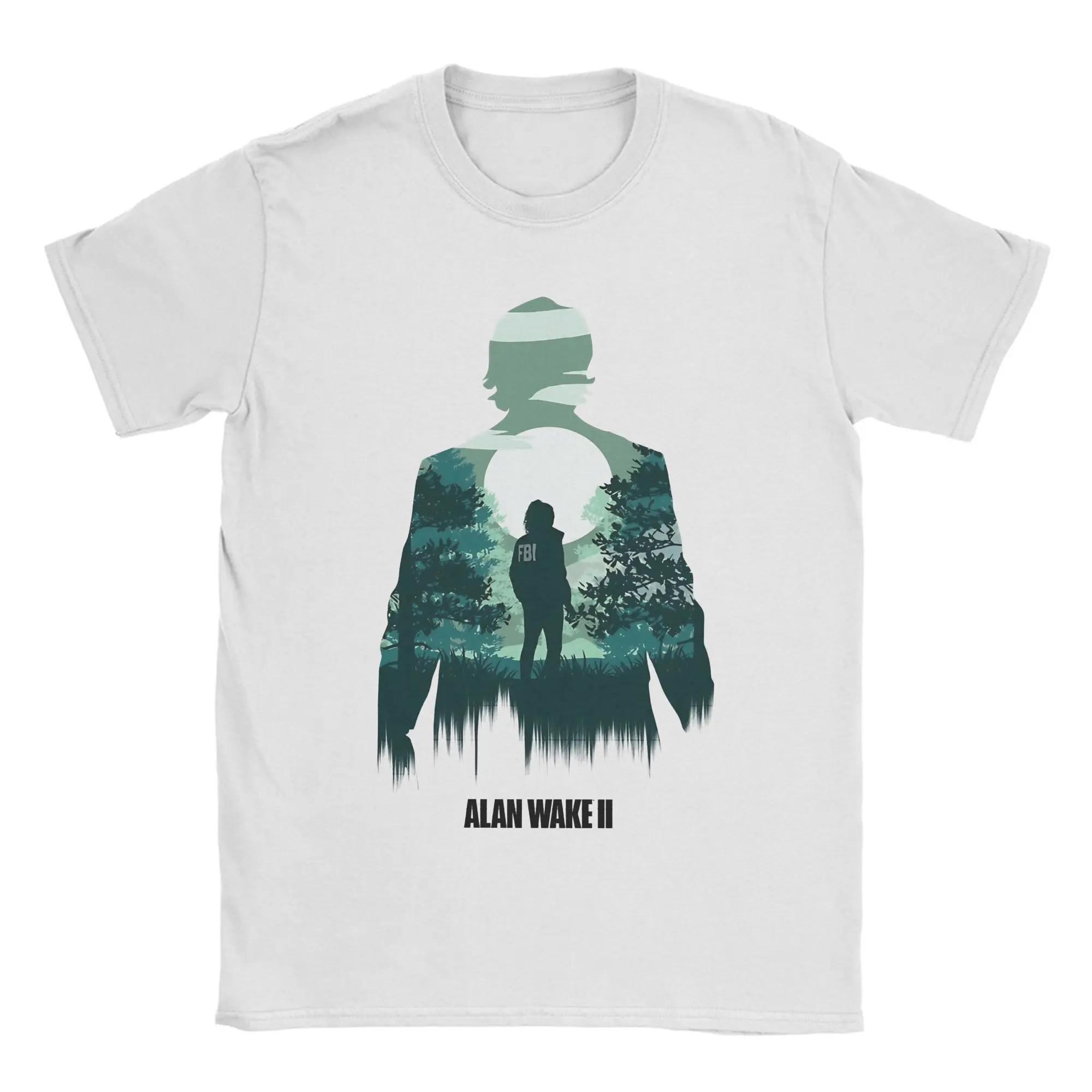 Streetwear T Shirt Summer Alan Wake Hipster T-Shirts  Cotton Tee Shirt for Men Y2K Retro Custom DIY Short Sleeve Tops