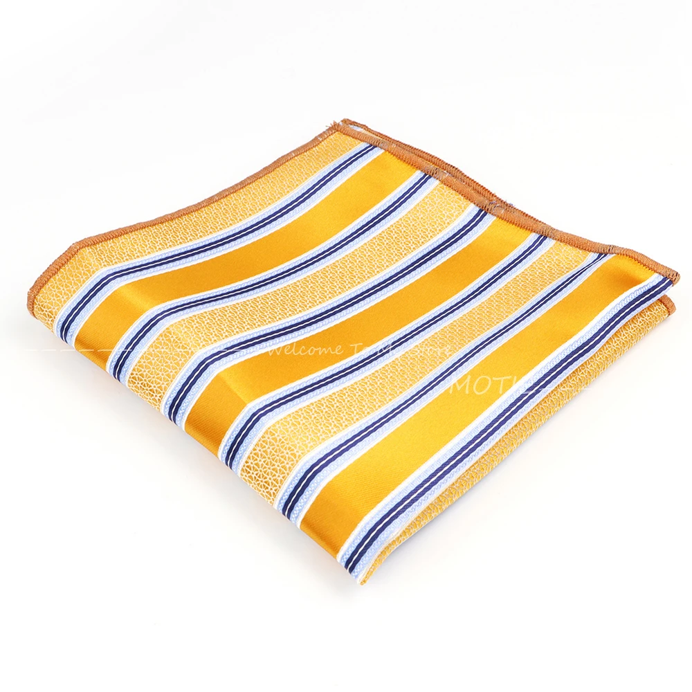 Cashew Flower Polyester Pocket Square for Men