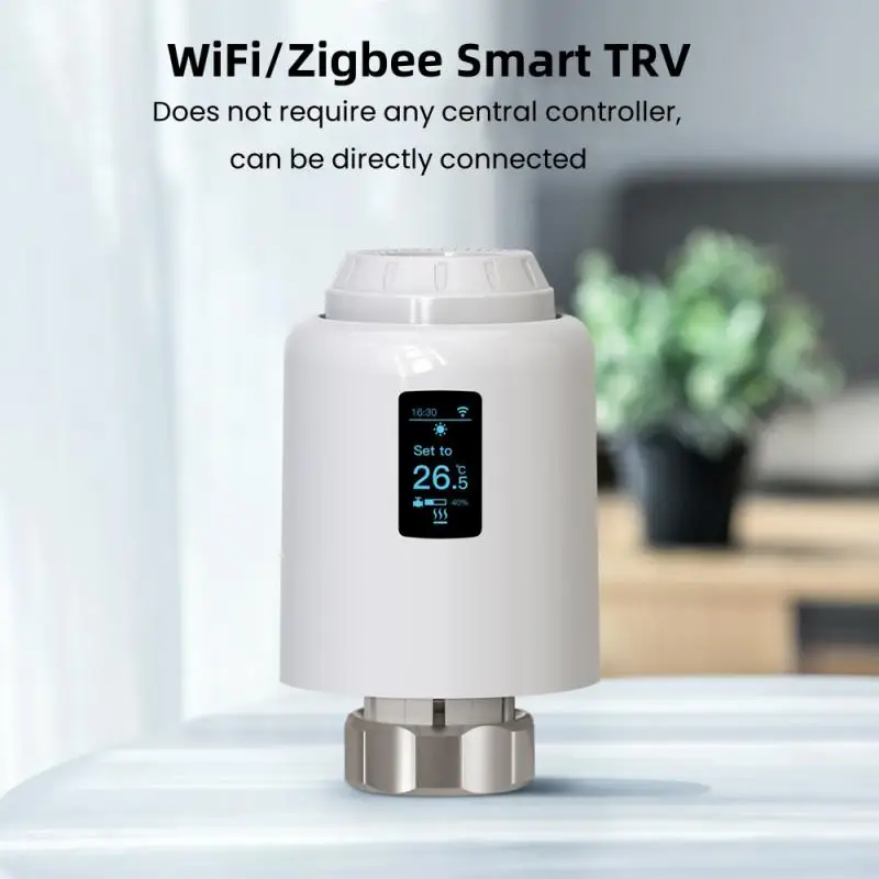 Tuya WiFi/Zigbee Smart Home Temperature Control Valve Heating Valve Smart Thermostat Valve Smart APP Remote Control Thermostat