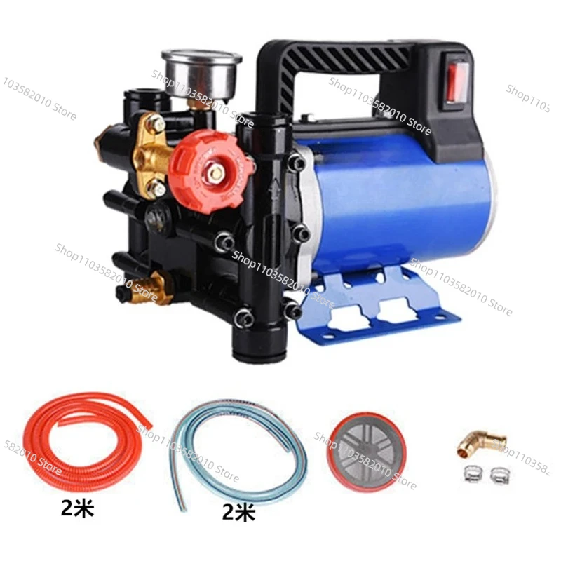 Agricultural Electric High Pressure Pump Spraying Watering Car Wash Irrigation Double Cylinder Piston 12V/24V/48V/60V/220V