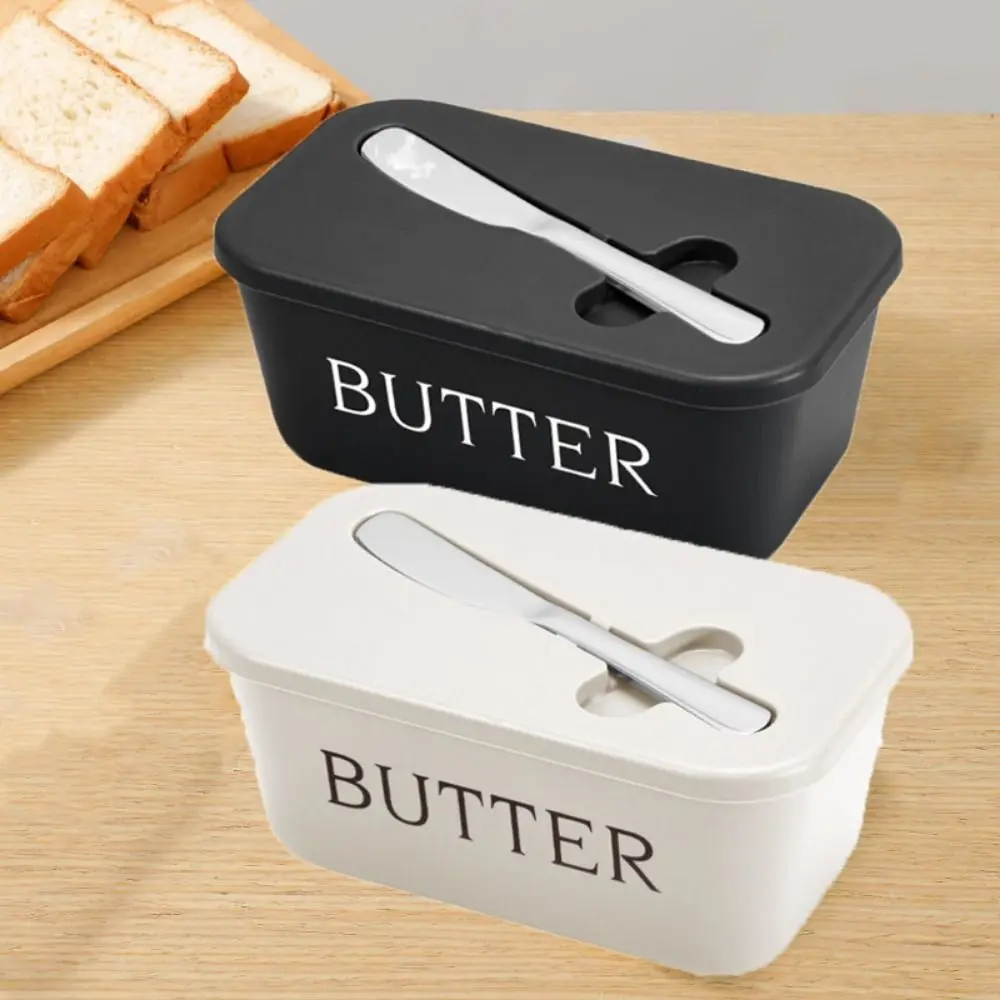 

Plastic Butter Container Food Grade Large Capacity Butter Keeper Container Keep Fresh Sealed Cheese Dish Restaurant
