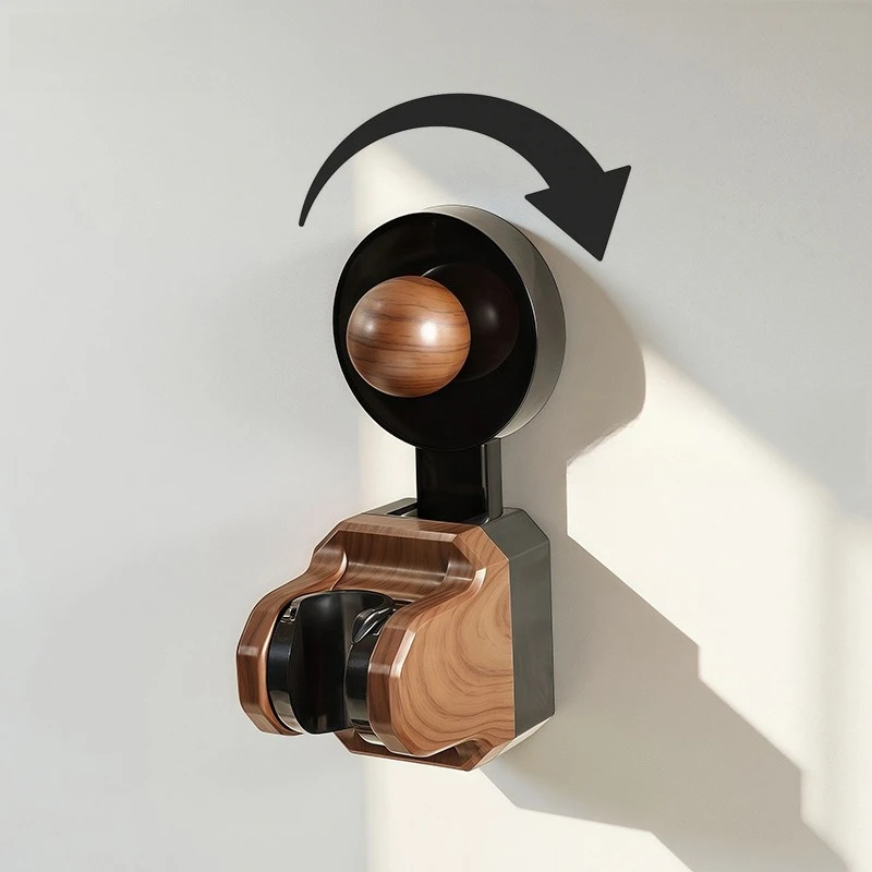 Medieval Suction Cup Shower Holder Bracket Movable Adjustment Non-punching Fixed Seat Bathroom Shower Nozzle