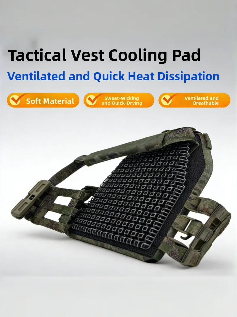 New Tactical Vest Breathable Pad 4D Stereo Hollow Structure Backpack Ventilation Multifunctional Sweat Absorbent Pad Outdoor ...
