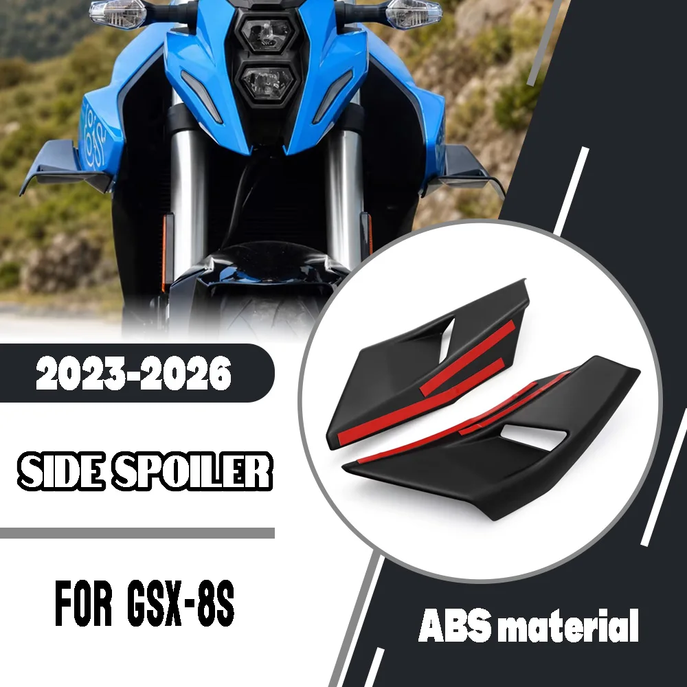 For Suzuki GSX-8S GSX8S GSX 8S 2023-2026 Motorcycle Side Spoiler Winglet Aerodynamic Wing Deflector Spoiler Fixed Wind Wing Part