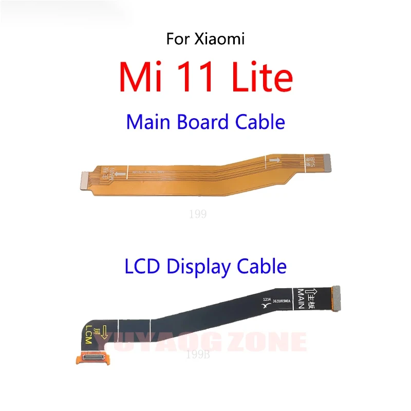 10 PCS/Lot For Xiaomi Mi 11 Lite 5G Motherboard LCD Display Connect Cable Main Board Flex Cable