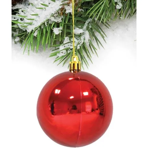 Beysüs Christmas Red Bright Tree Ornament 8cm 6 Pieces