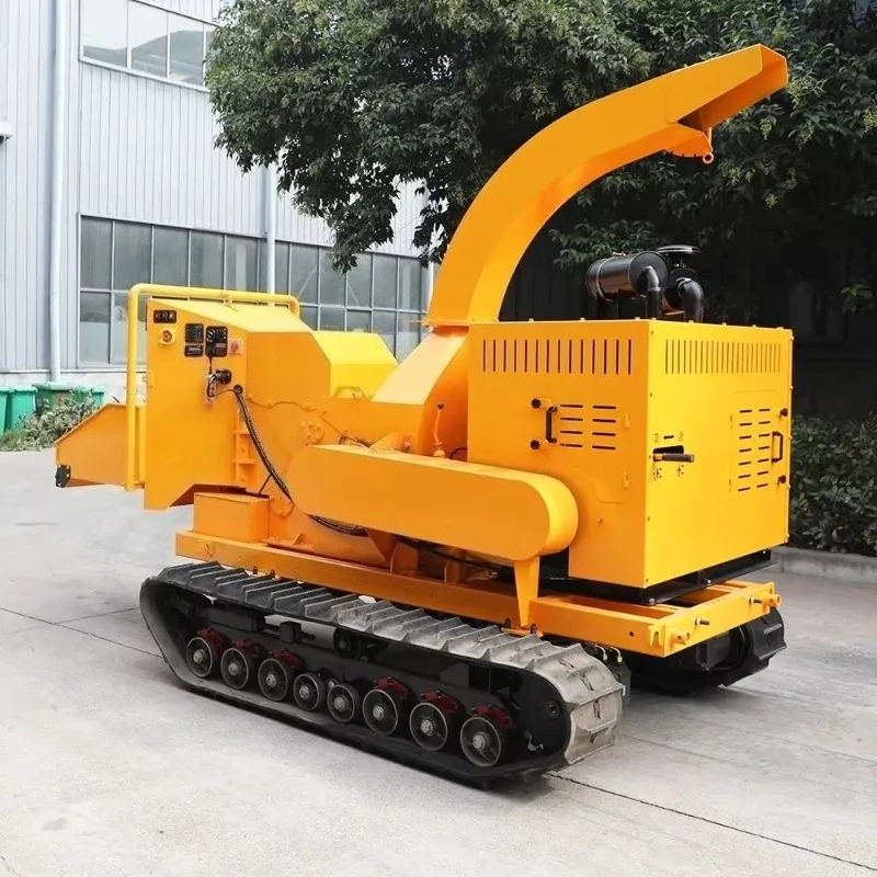 Single-Phase Electric Wood Shredder for Home Workshop 220V Low Power for DIY Projects