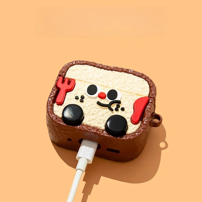 Für Airpods Pro 3 Schutzhülle Airpods 4 Pro 2 Schutzhülle für Bluetooth Headset für Aipods 1 2 3 Silikon Soft Case Cute Toast