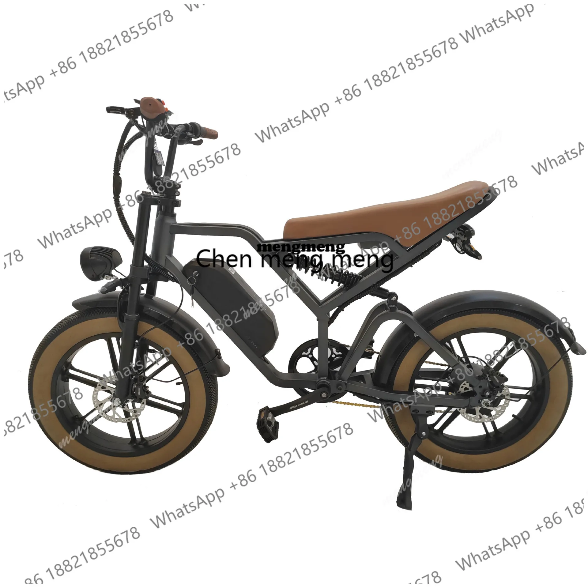 Electric car 73 The same retro 20-inch snow electric bicycle Dual motor snow bike Electric moped
