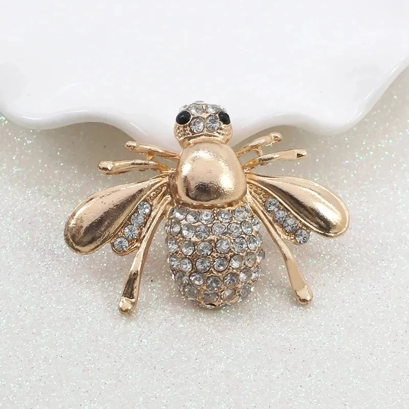Rhinestone Butterfly Spider Brooches Jewelry for Women Bird Elephant Bear Animal Collar Pins Suit Accessories Christmas Gifts image 5