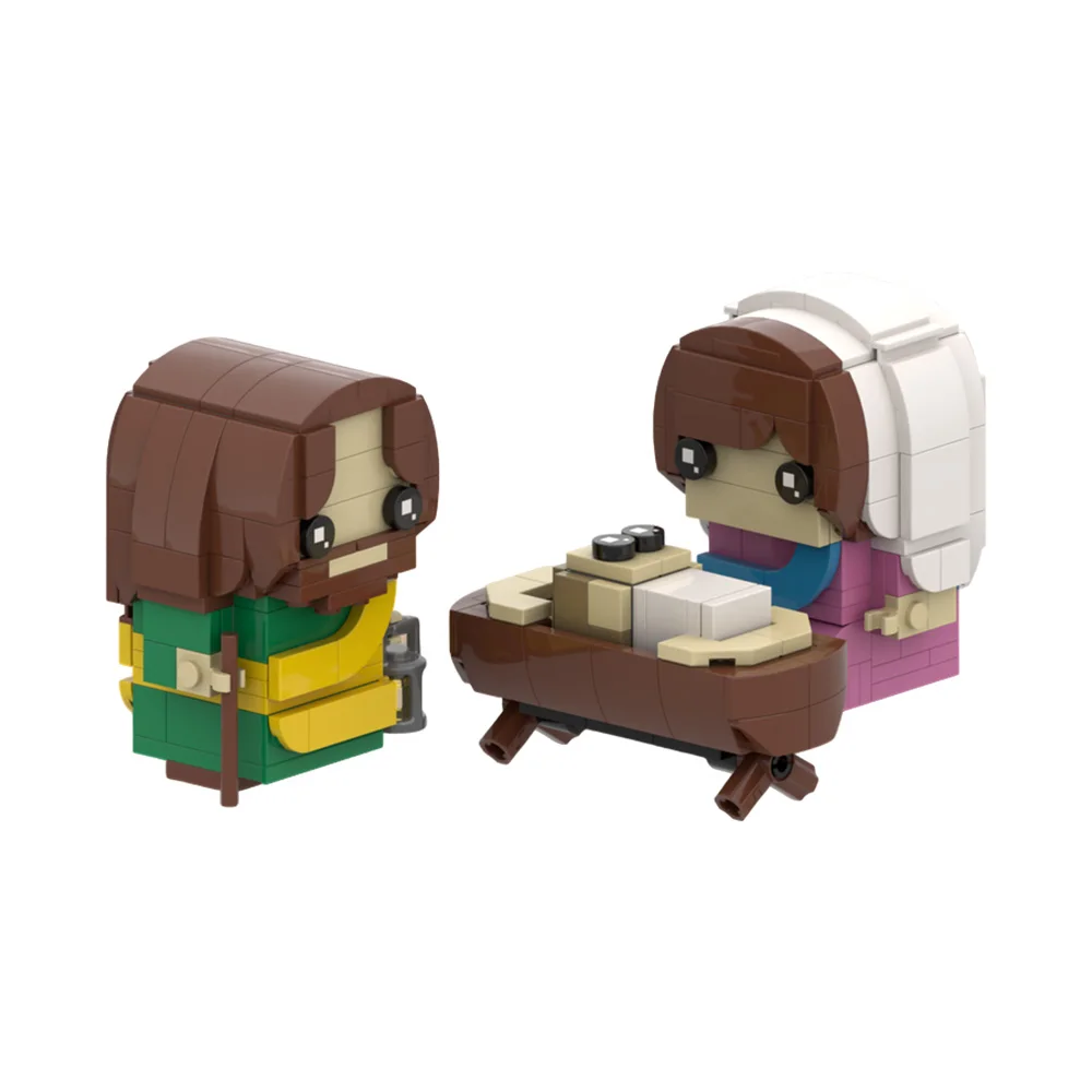 

Gobricks MOC Christianity Nativity Scene Bricks Model Christianity Nativity Scene Building Blocks Toy Gift